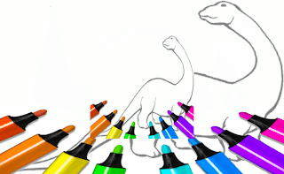 Image Dinosaur Coloring Pages Kids