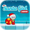 Santa Girl Running
